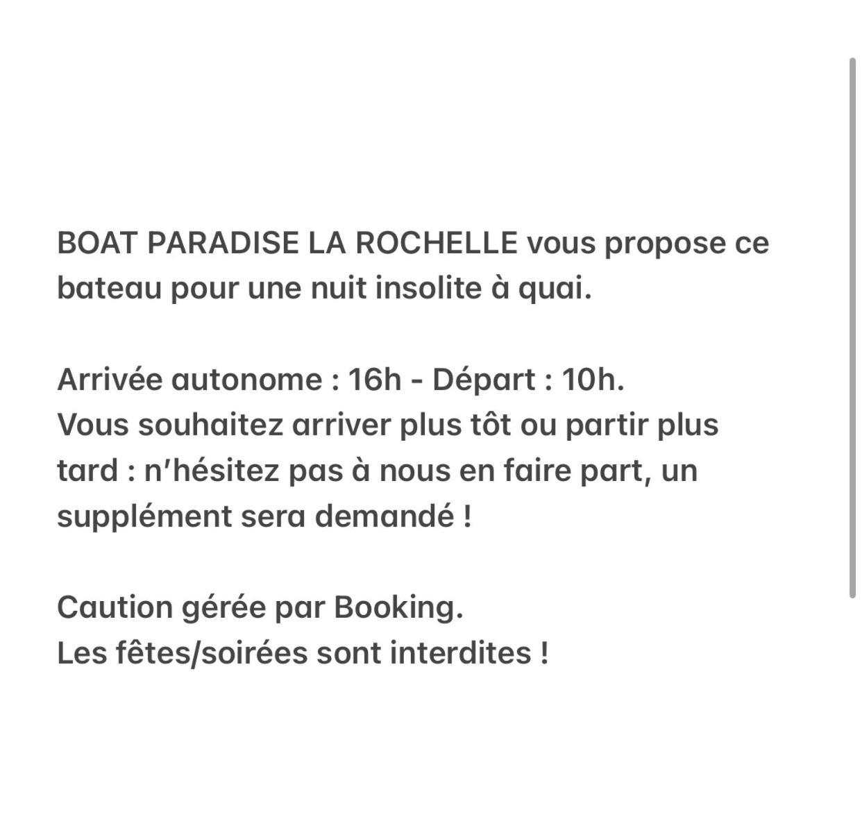 Une Nuit Sur Un Magnifique Bateau Linge Et Menage Inclus - Boat Paradise La Rochelle La Rochelle  Exteriör bild
